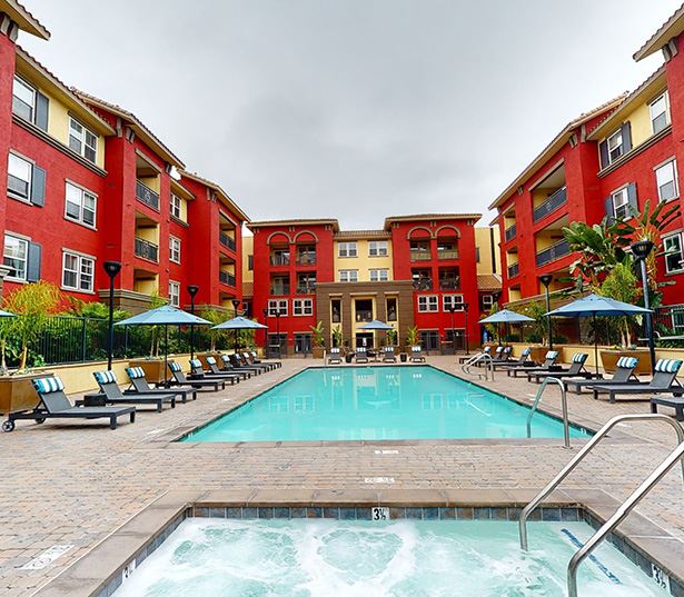 SDSU Apartments - Mira Bella - Pool Virtual Tour