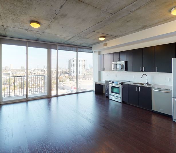Houston high rise apartments for rent - SkyHouse River Oaks S3 Floor Plan