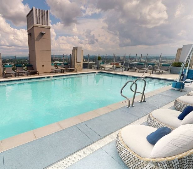 Music Row apartments for rent in Nashville - Rooftop Pool 