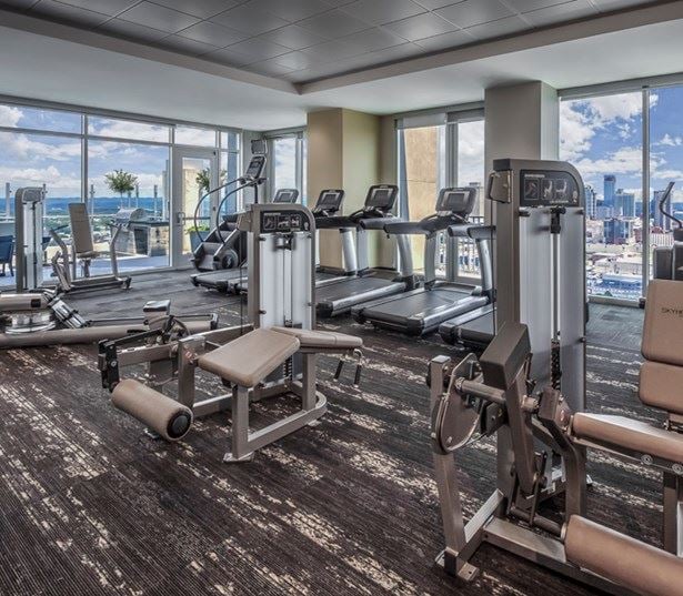 SkyHouse Nashville fitness center virtual tour Nashville TN - Music Row Downtown