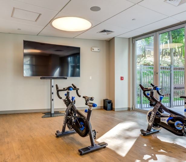 Velo Forest Hills Apartments - Jamaica Plain apartments in Boston - Yoga and Spin Studio Virtual Tour