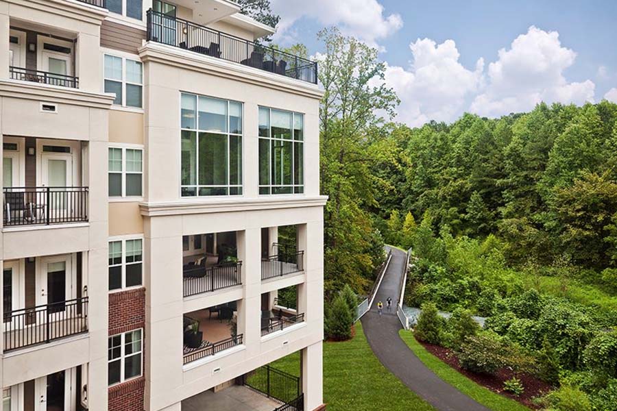 Marshall Park Apartments and Townhomes | Raleigh, NC | greenway trail