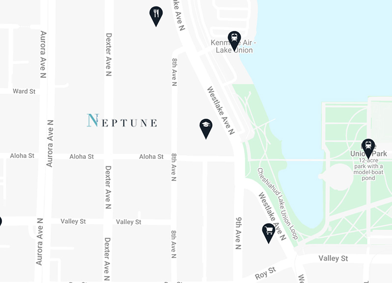 Neptune Apartments for Rent in Seattle, WA - Area Map