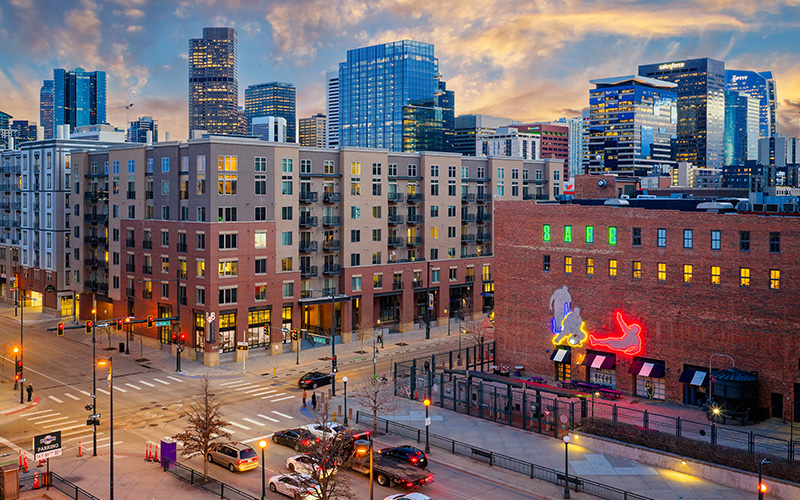 Ballpark Apartments in Denver - The Battery on Blake Street - Exterior