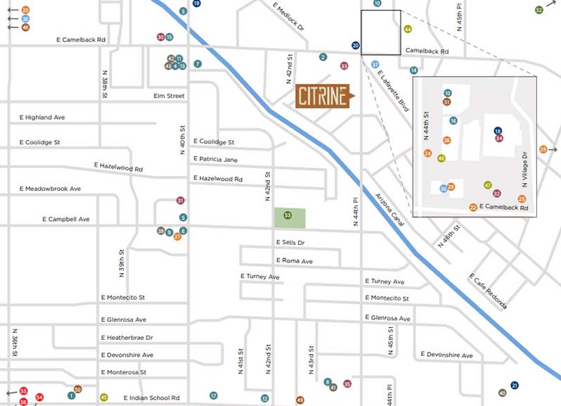 Camelback Corridor apartments - Citrine neighborhood