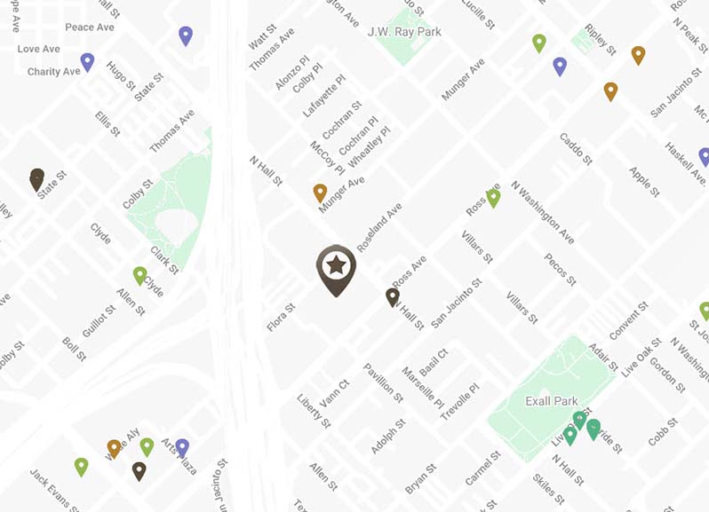 The Icon at Ross Apartments in Dallas, TX - Area Map