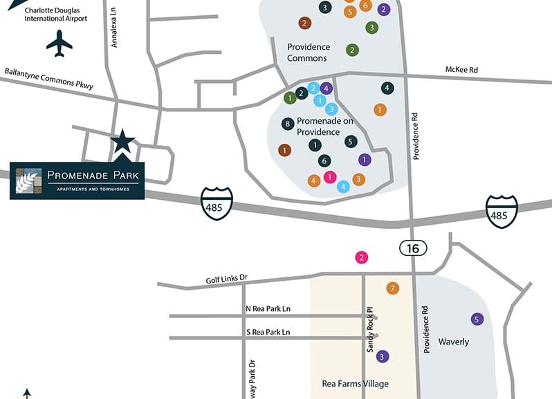 Charlotte NC apartments - Promenade Park neighborhood 