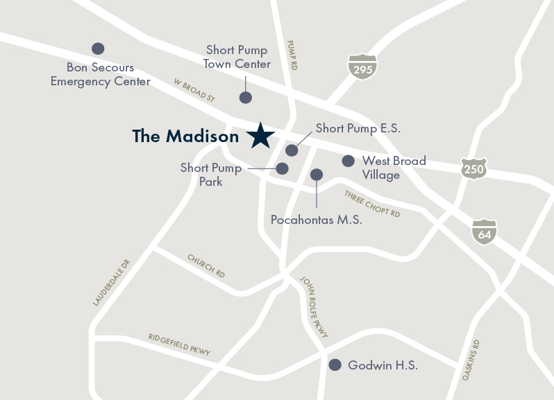 Richmond Short Pump apartments, The Madison Apartments neighborhood 