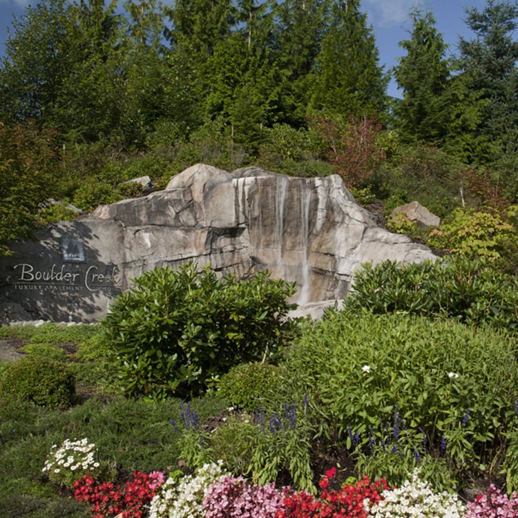Apartments for rent in Sammamish WA - Boulder Creek exterior signage