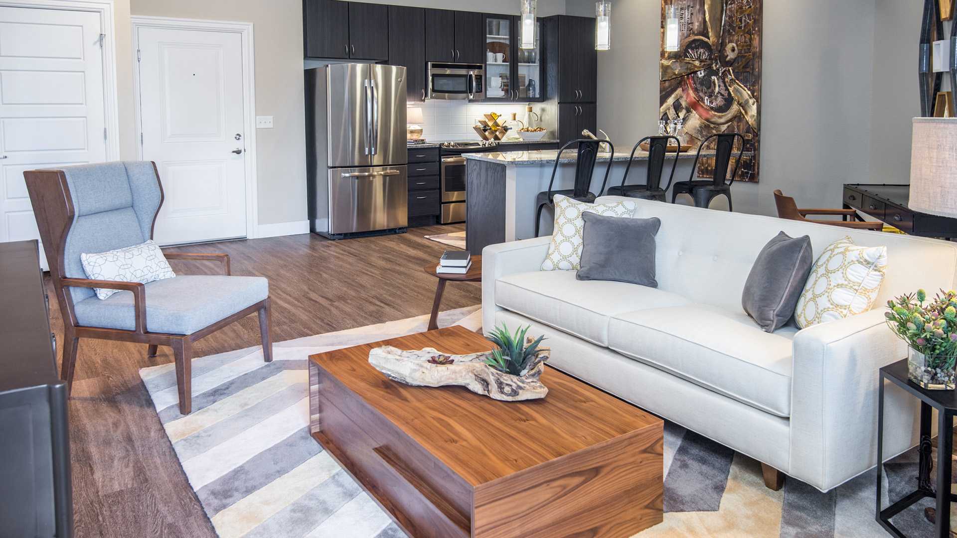 Hartley Flats Apartments in Denver - Living Room
