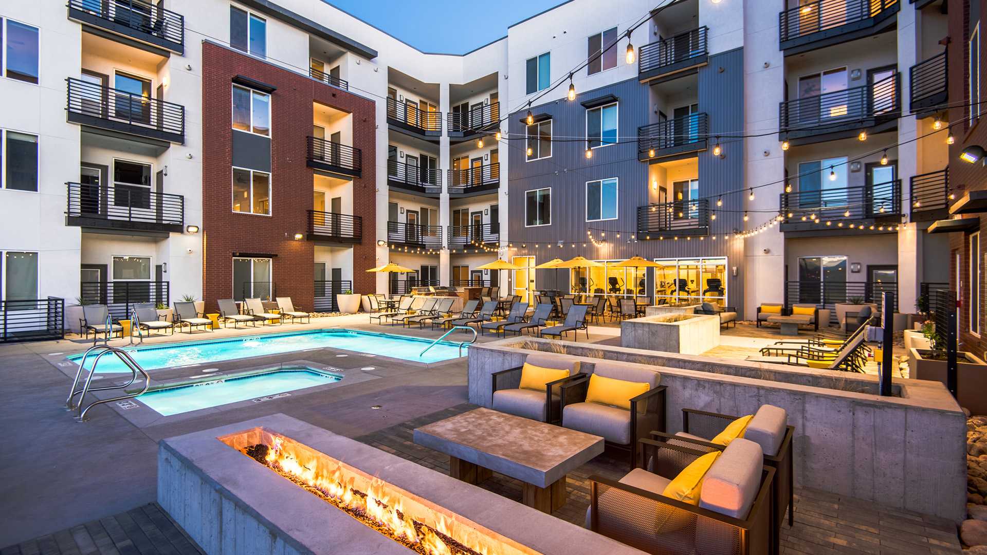 RiNo Apartments in Denver - Hartley Flats - Pool Deck