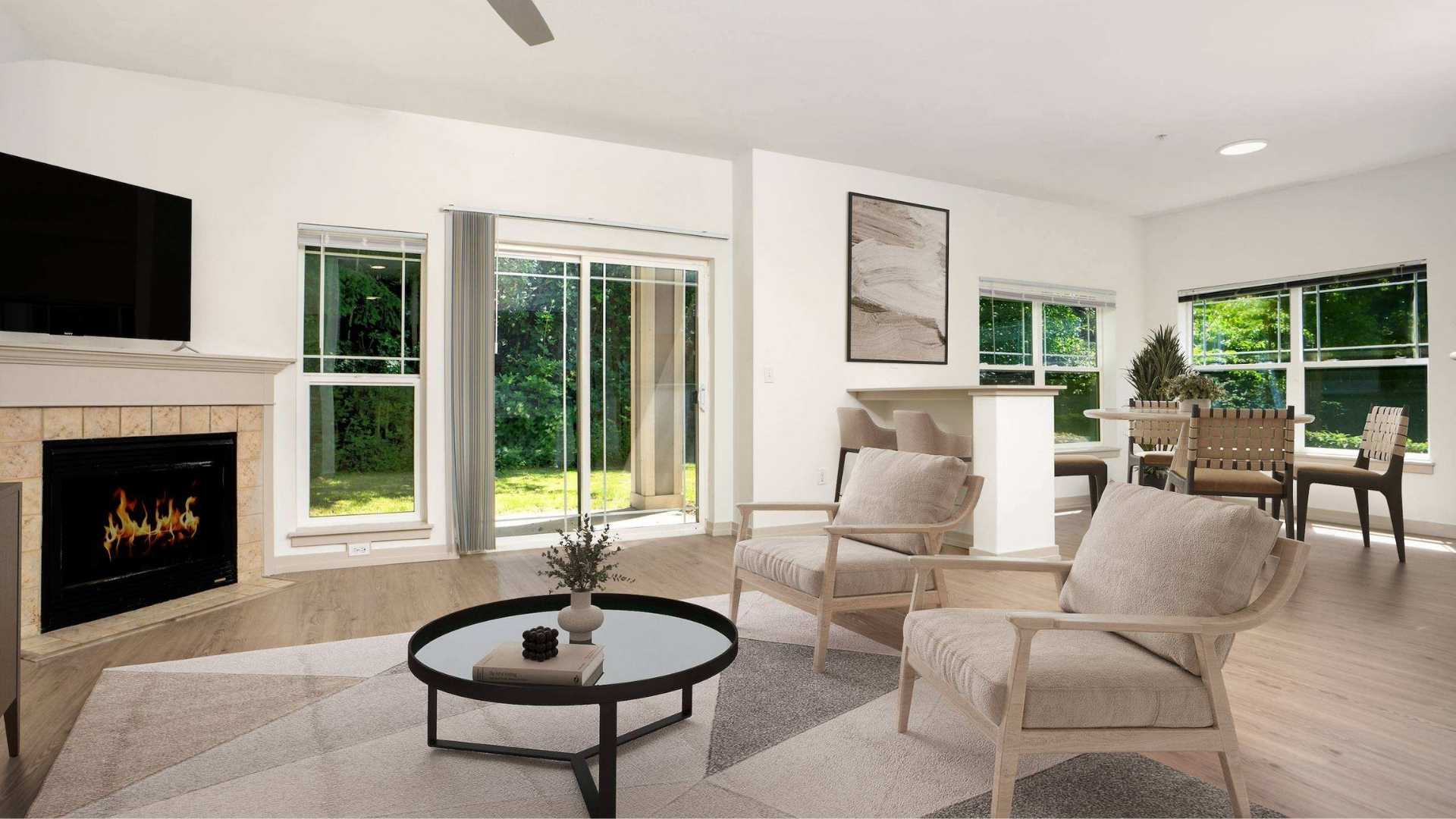 The Lodge at Redmond Ridge apartments near Novelty Hill Road - Living Room