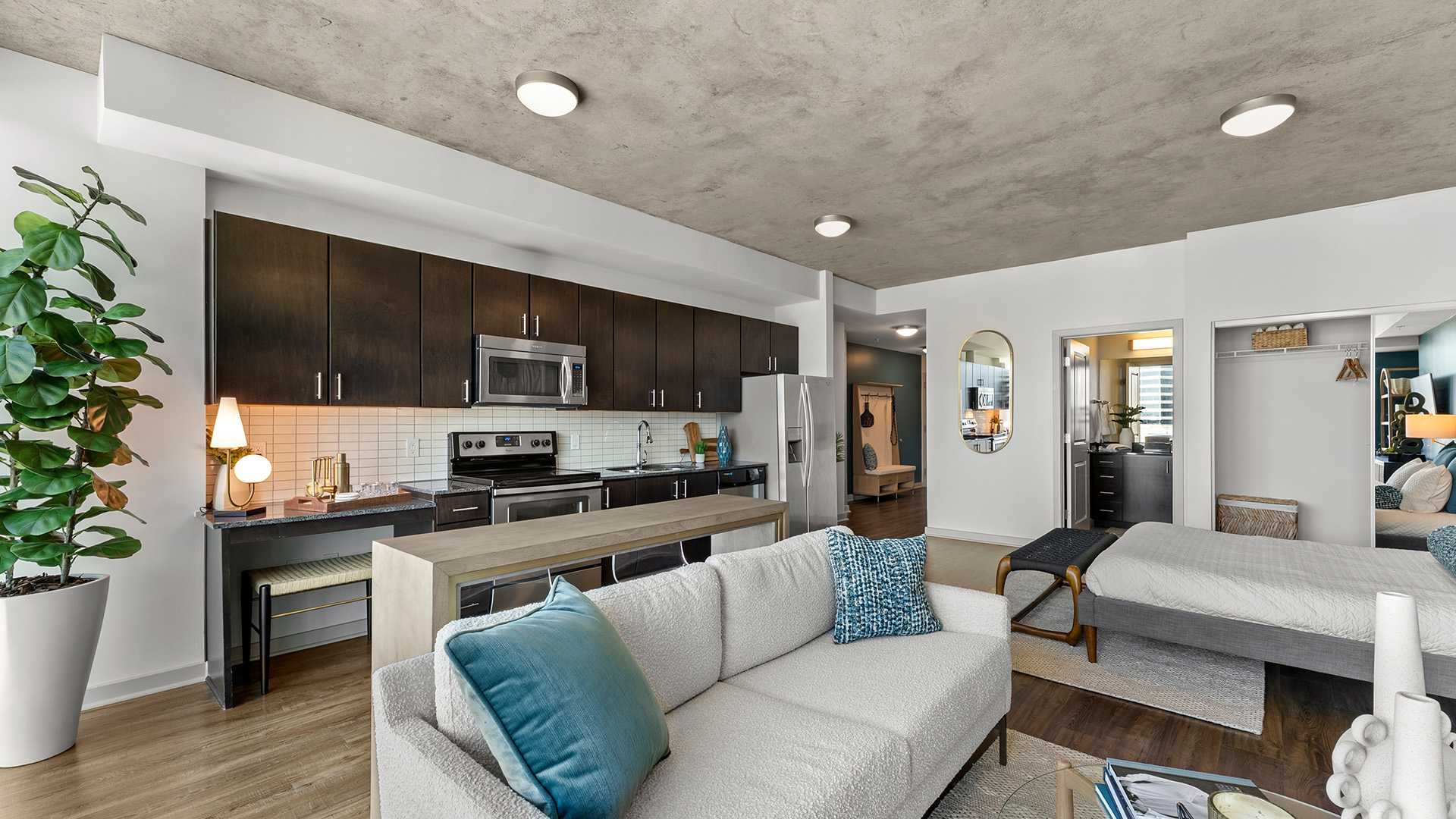 SkyHouse Dallas - Modern Kitchen - High Rise Apartments Uptown Dallas