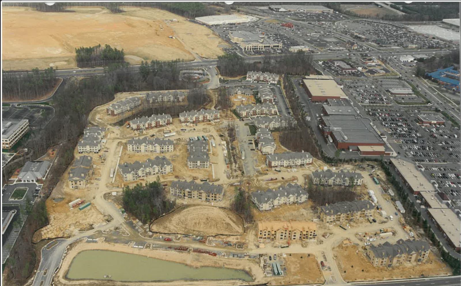 Aerial view of Simpson Housing development
